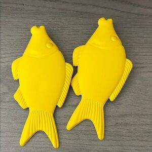 Modern Vintage Yellow Fish Earrings